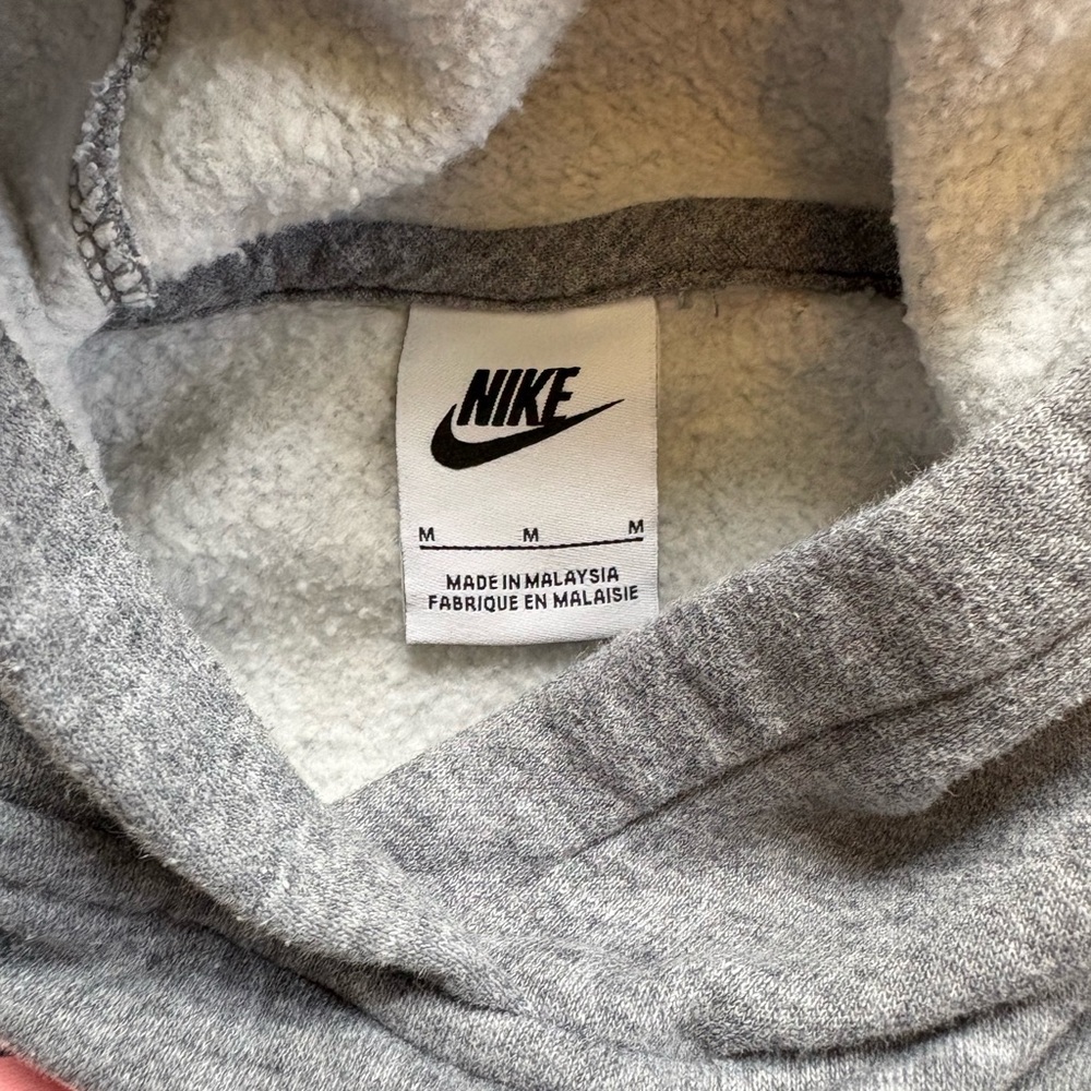 🤍5 for 20$ Nike Girls Gray and Pink Logo Hoodie Size Medium - Picture 7 of 8